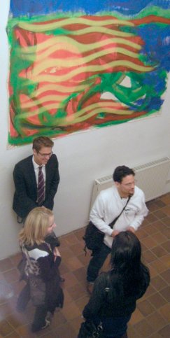 der Galerist mit G�sten